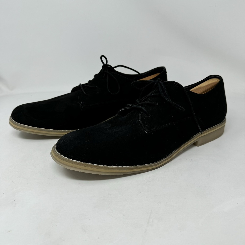 H&M Men's Black Suede Lace Up Shoes‎ Size US Size 45/11.5